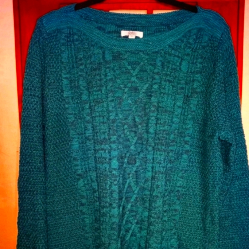 Teal Croft&Barrow Sweater XL